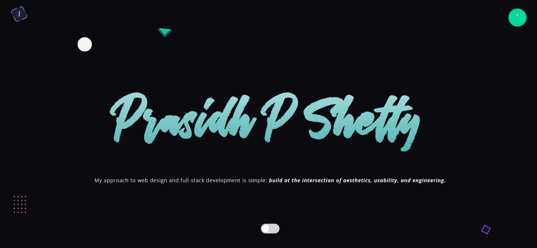 Portfolio Website v9 Screenshot